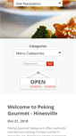 Mobile Screenshot of pekinggourmetga.com