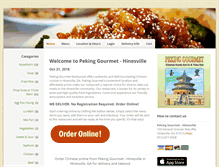 Tablet Screenshot of pekinggourmetga.com